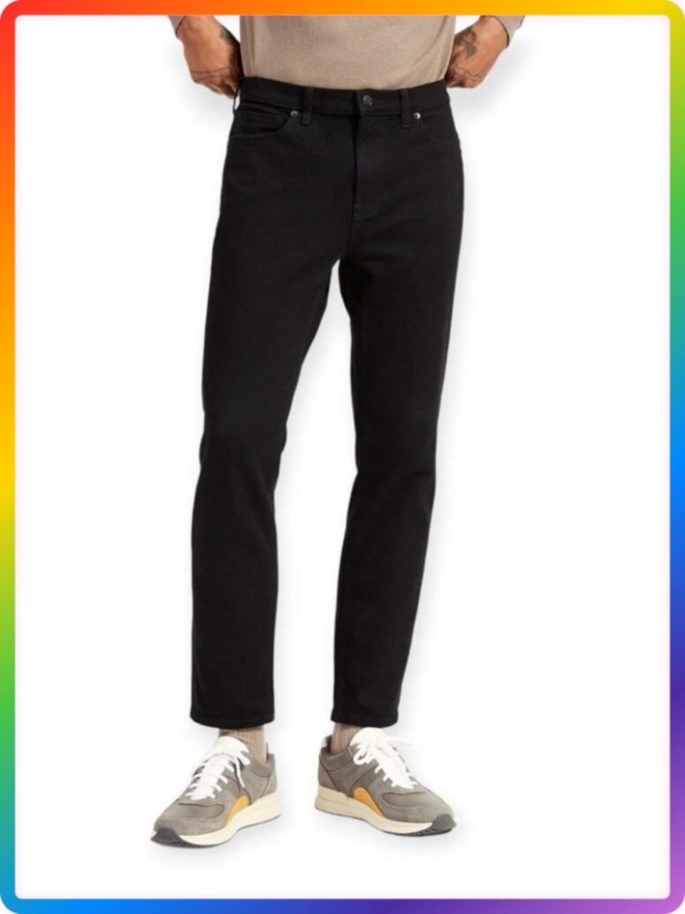 Everlane Uniform Relaxed Organic Jean MENS 30x34 Black Stretch NWT